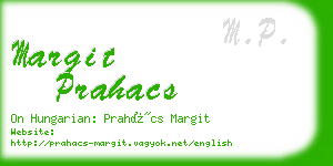 margit prahacs business card